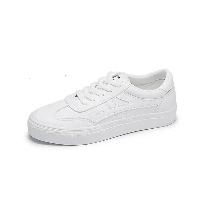 503 White Женские кроссовки; коллекция года; модная дышащая обувь из искусственной кожи; повседневная обувь на платформе со шнуровкой; Цвет белый; tenis feminino Zapatos De Mujer - Цвет: 503 White