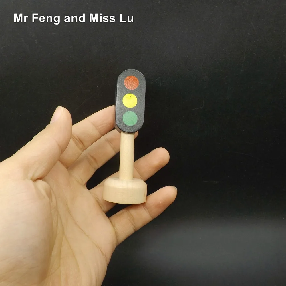 

Small Size Traffic Sign Light Blocks Security Cognitive Games Street Children Wooden Educational Toys