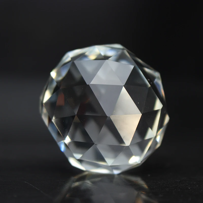 Quartz Crystal Glass Faceted Ball Paperweight Feng Shui Crystals Balls Figurine Kristal Craft Home Decoration