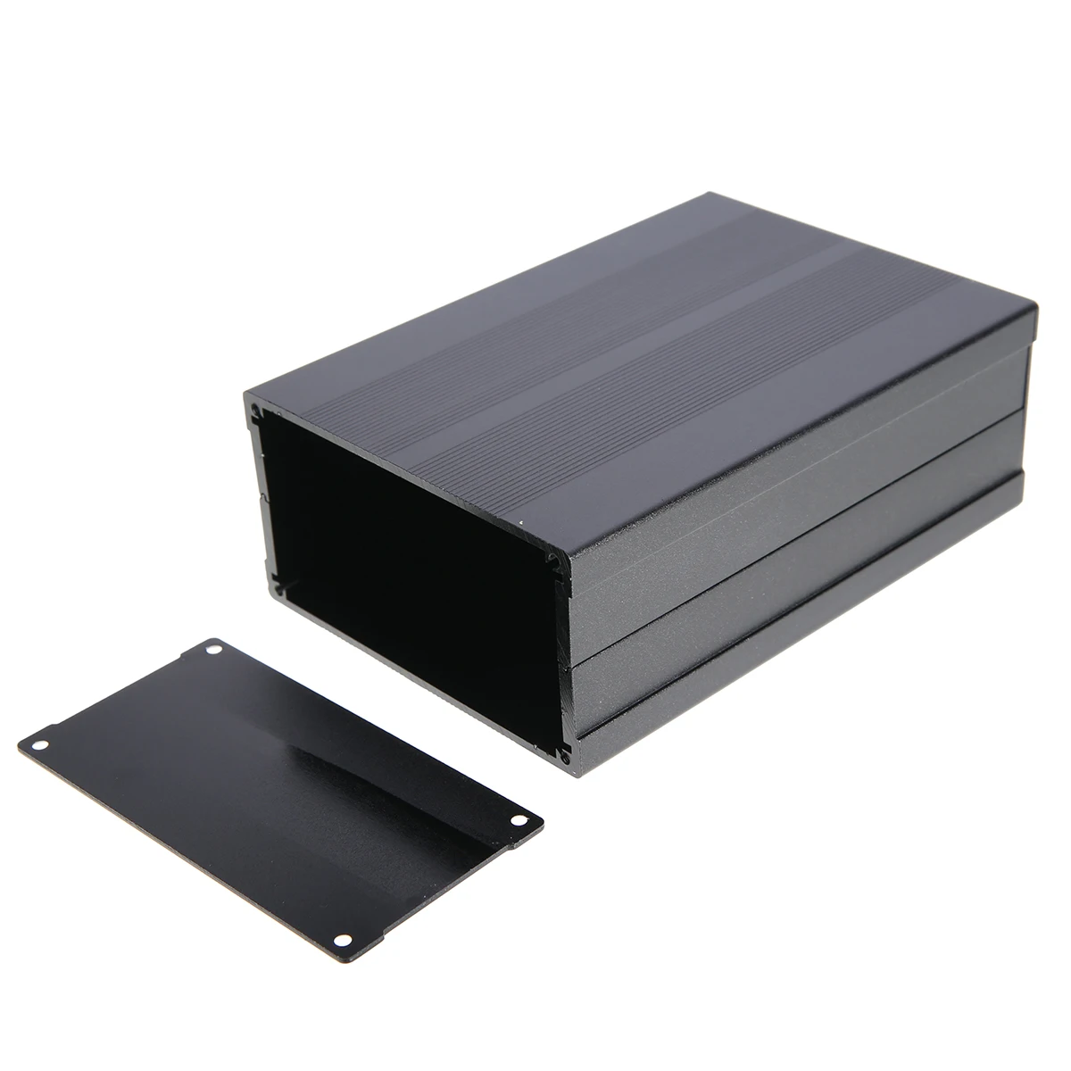 1pc Black Aluminum Enclosure Case Electronic Project Circuit Board PCB Instrument Box Mayitr 150x105x55mm