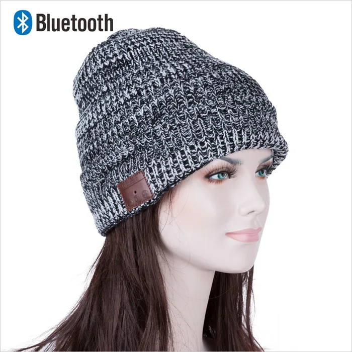 Bluetooth Beanie стерео наушники беспроводные Handsfree Skullies вязаная шапка зима спортивные головные уборы моющиеся кепки наушники Музыка Аудио