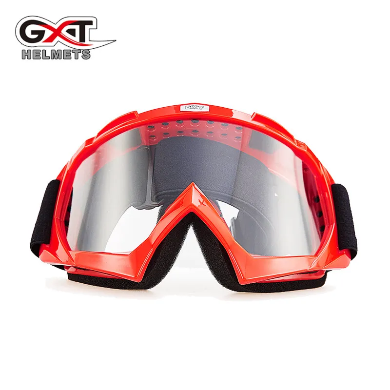 GXT moto cross moto rcycle очки ATV MTB DH ветрозащитное стекло для катания на лыжах мото велосипедные очки стеклянный шлем для беговых велосипедов - Цвет: red