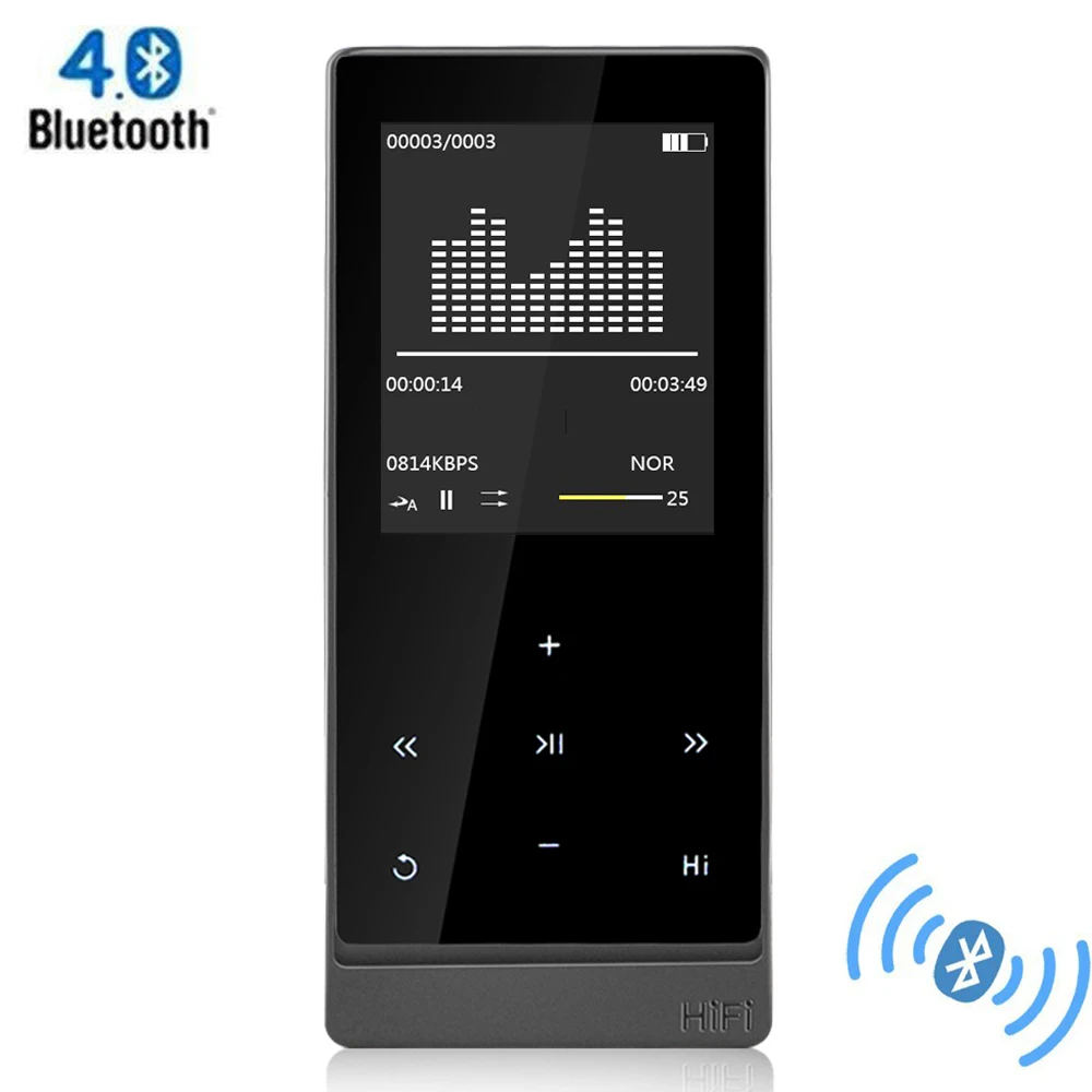 Bluetooth MP3 Player (Bluetooth 4.0) Touch Screen Metal Sports Lossless ...