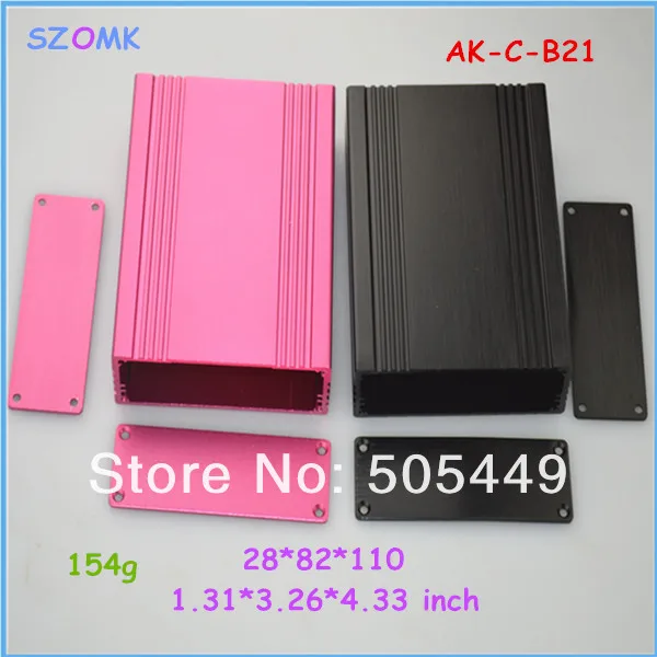 

extruded enclosures for electronics (1 pcs) 28*82*110mm electronics project instrument box aluminum enclosure outlet box