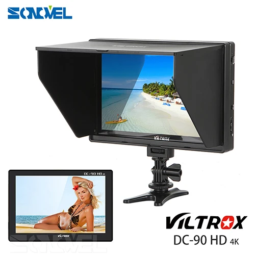 Viltrox dc-90 Clip-On 8.9 ''дюймовый 4 К IPS HD ЖК-дисплей Камера видео Мониторы Дисплей HDMI AV Вход для canon Nikon Sony Камера видео комплект - Цвет: DC-90HD 4K