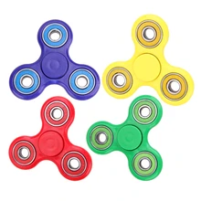 4 Colors Tri font b Spinner b font Fidgets Plastic EDC Anti Stress Toys Hand Fidget