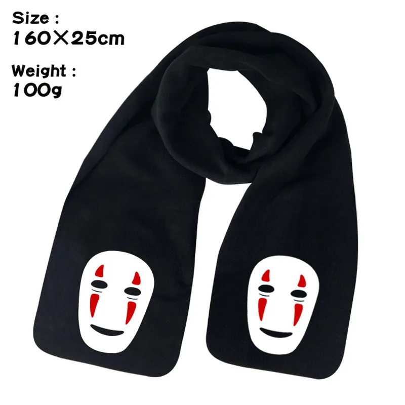

Anime Totoro My Neighbor No Face Man Autumn Winter Scarves Unisex Warm Shawl Scarf Soft Wrap Cosplay Costume Accessories Gift