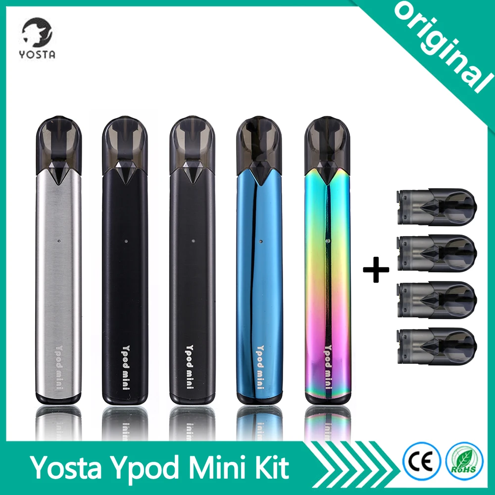 

Original E Cigarette Yosta Ypod Mini Pod Vape Kit Ceramic Coil 1.0ml Cartridge CBD Vaporizer Vape Pen With 310mah Battery