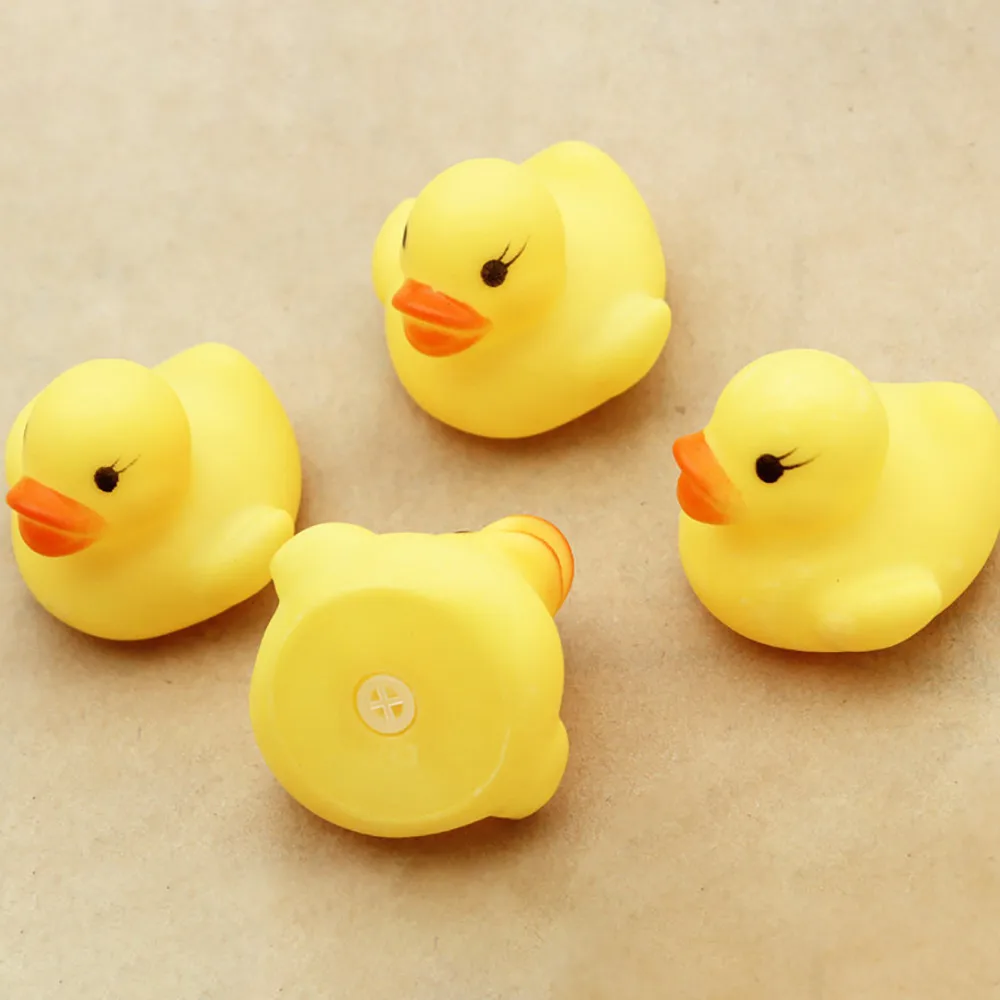 10 шт. игрушки для душа утка резиновая Duckie ребенок 5-7 лет один дюжина Подарочная игрушка сжимающая вызов резиновая Ducky подарки на день рождения Z703