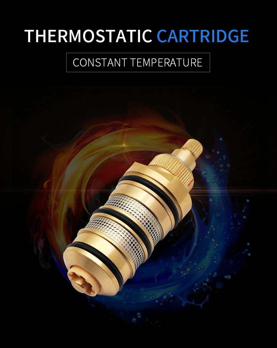 Латунный термостатический картридж для душа и ручка для смесительного клапана, смеситель для душа, смеситель для душа