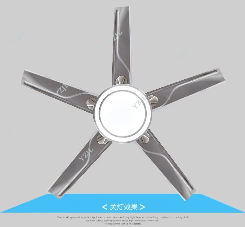 Stainless Steel Ceiling Fan Light Living Room Restaurant Sectors Led Stainless Steel Ceiling Fan Light Living Room Restaurant Sectors Led European Modern Minimalist Lamp Fans 52inch In From Lights