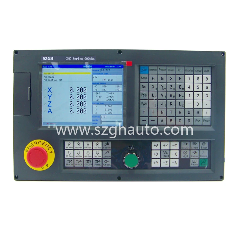 

Hot sale 4 axis CNC milling Controller with English panel