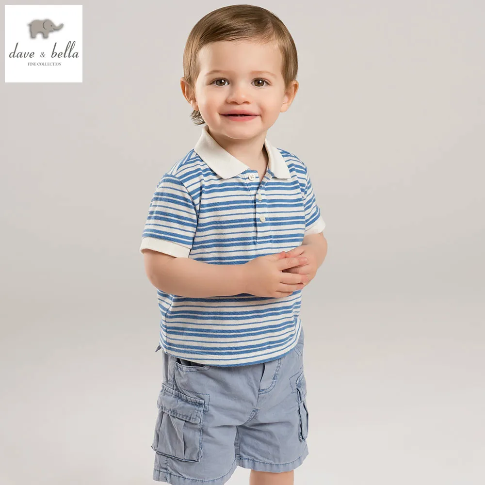 

DB5164 dave bella summer baby boys cotton t shirts infant clothes toddle kids tops children cotton tshirt