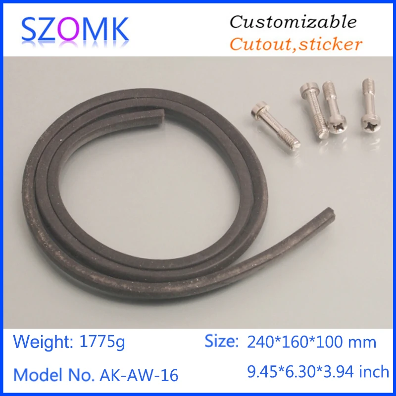 szomk IP66 die cast aluminum waterproof enclosure for electronics aluminum case waterproof equipment junction box  (10)