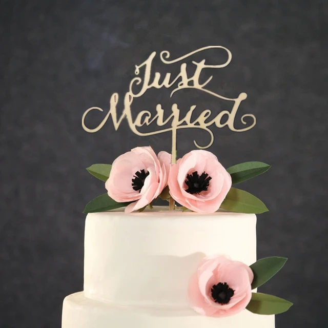 Décoration mariage - just married - mariage, anniversaire de
