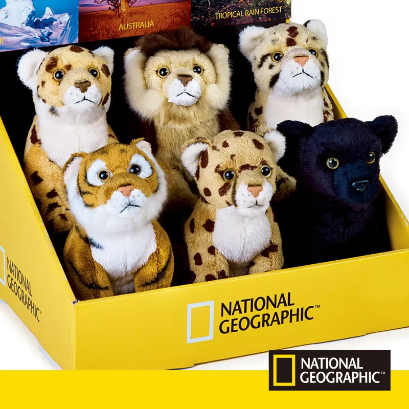 6 стилей 20 см Тигр Леопард Лев мягкие животные плюшевые игрушки настоящая жизнь плюшевые куклы Львы для мальчиков подарок Черная пантера плюшевые куклы