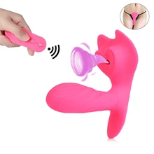 10 Speed Remote Control Wearable Sucking Dildo Vibrator Sex Toys For Women Vibrating G spot Clitoris Sucker Strapless Panties