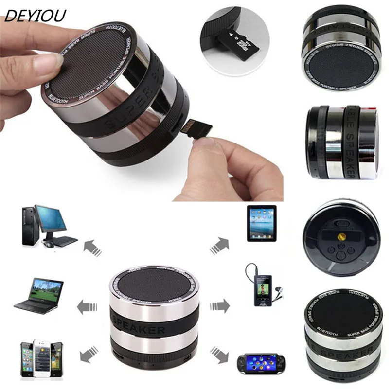 DEYIOU New Arrivals Bluetooth Wireless Speaker Mini Portable Super Bass For Iphone For Samsung Tablet Free Shipping NOM16