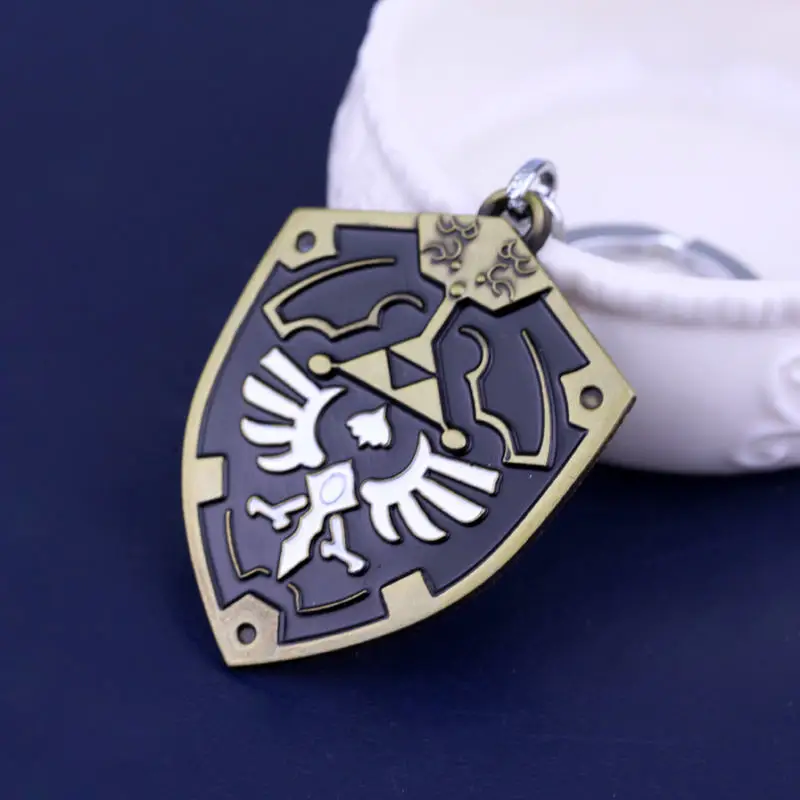 SG брелок Зельда мастер меч мажора маска дыхание дикий глаз chaviro Легенда о Zelda Hylian Shield брелок кулон для мужчин - Цвет: K266-2