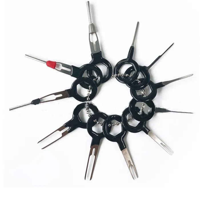 11pcs Car Cable Line Terminal Removal Tools Kit Set Harness Pin Extractor Tool Electrica Wiring