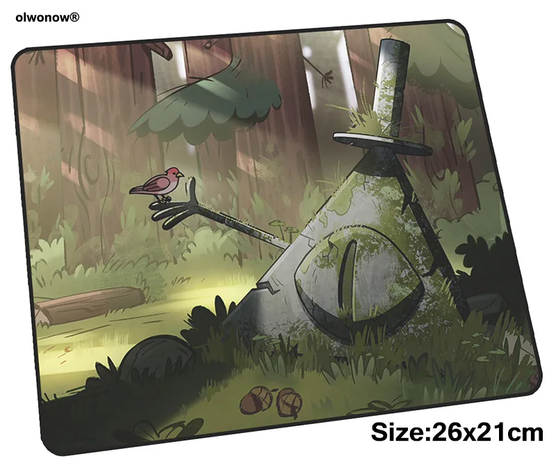 

gravity falls mousepad 26x21cm gaming mouse pad big gamer mat High quality game computer desk padmouse HD print play mats