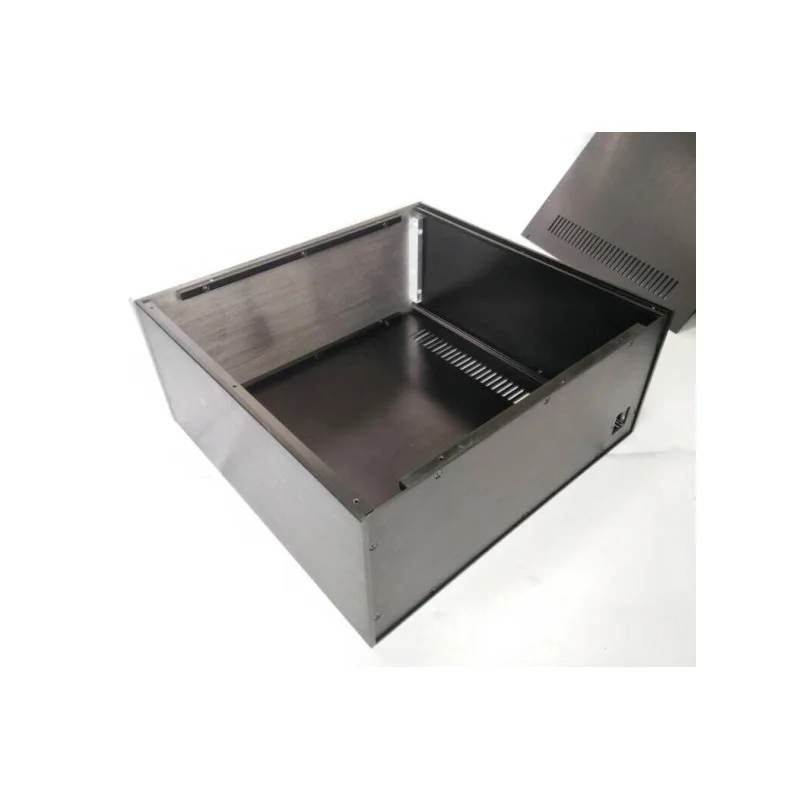 KYYSLB Home Audio Amplifier Case DIY Box Enclosure 430*180*410MM 4318 All Aluminum Amplifier Chassis Housing with Cooling Hole