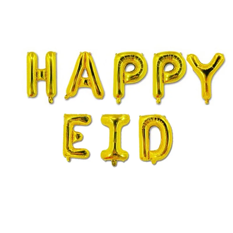 

Eid Mubarak Multi-shaped Balloon Set with Paper fans for Party Decoration Hogard AP12