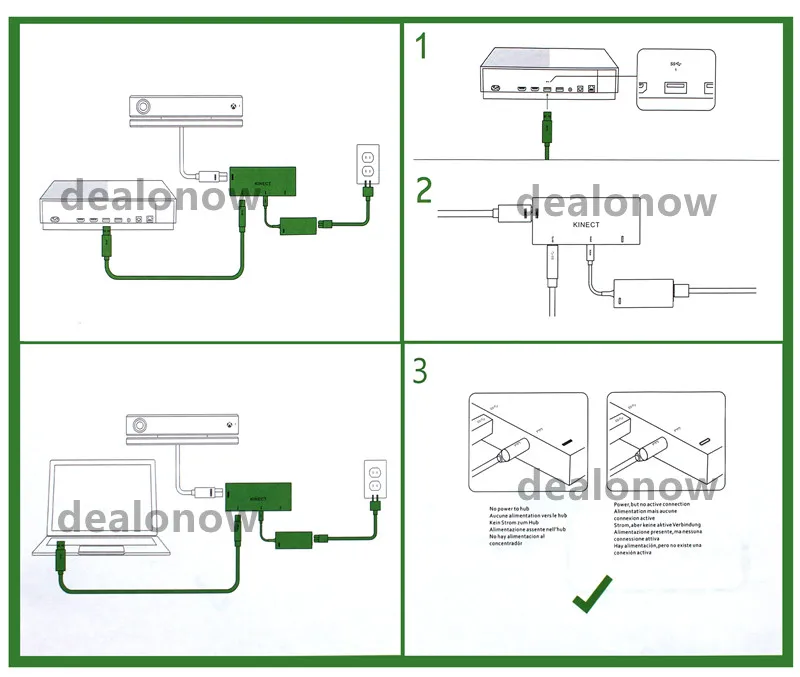 dealonow for XBOX One Kinect Adapter XBOX One S X Sensor 2.0 Power Supply AC dealonow for XBOX One Kinect Adapter XBOX One S X Sensor 2.0 Power Supply AC