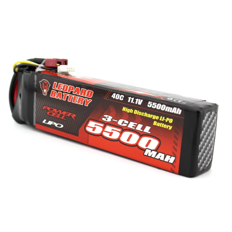 

LEOPARD Power 11.1V 5500mAh 40C 3S for TRX Plug Lipo Battery for TRAXXAS TR-4 E-REVO Axial Yeti XL Car Models Parts