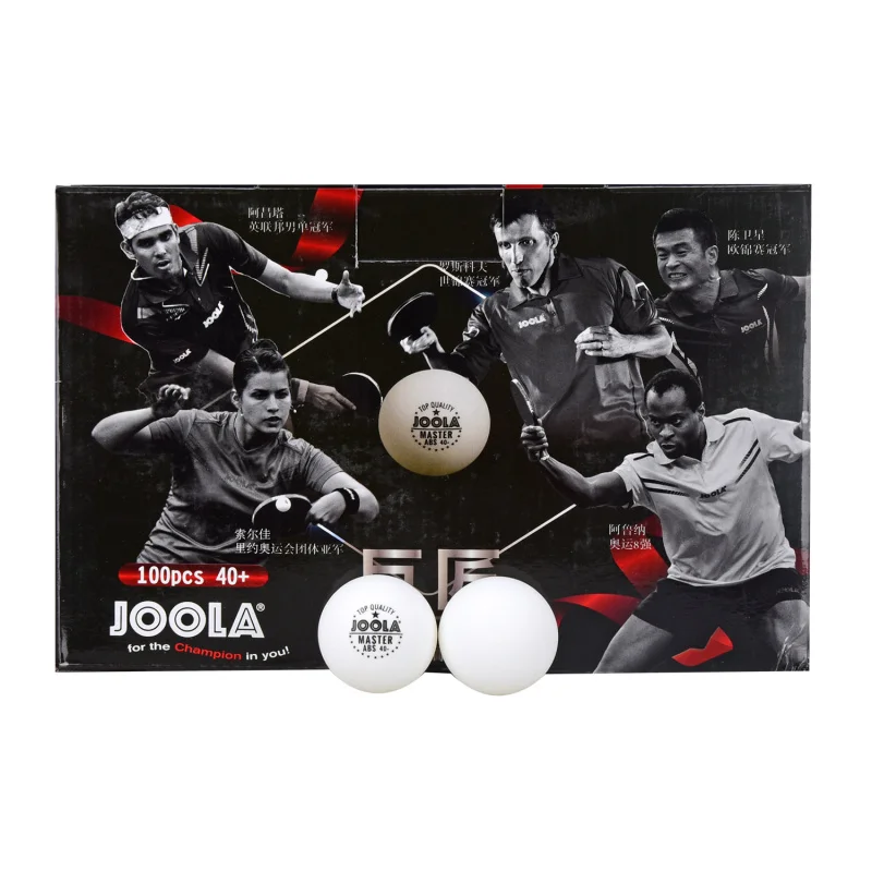 Joola Great master ABS 40+ Table Tennis 100pcs Balls Seamed New Material Plastic Poly Ping Pong