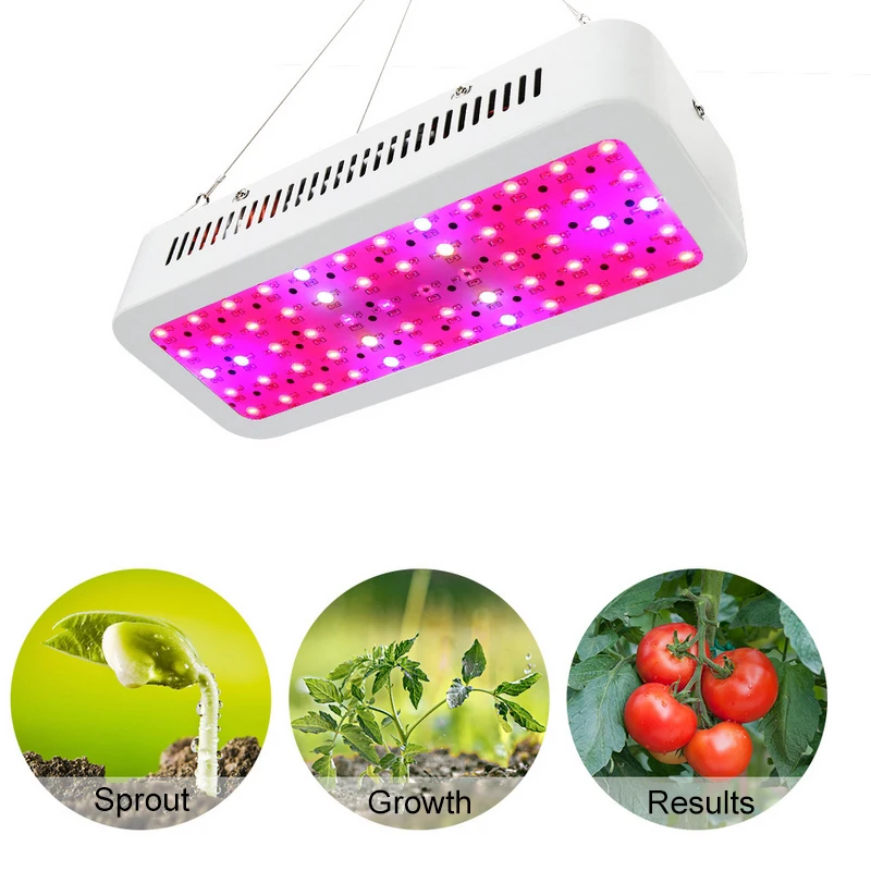 

600W LED Grow Light Double Chip Plant Hydroponic Lighting Flower Hydroponic System Full Spectrum led Indoor Garden Greenhouse