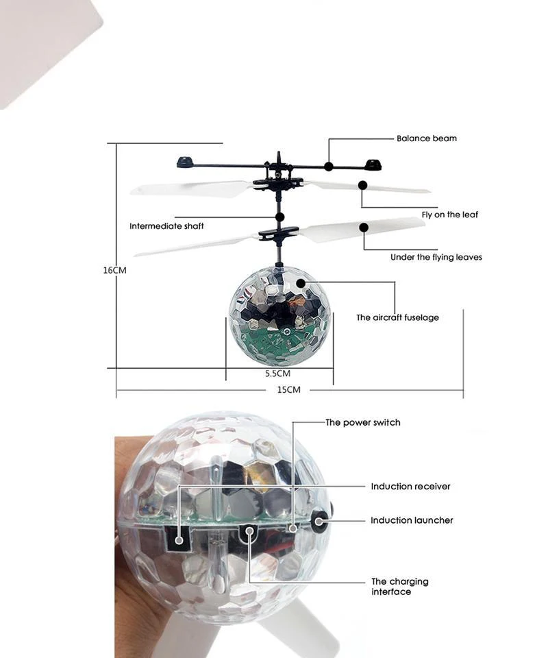 Радиоуправляемый Летающий светящийся шар детский F светильник электронный инфракрасный индукционный самолет игрушки на пульте дистанционного управления с светодиодный светильник летающие игрушки