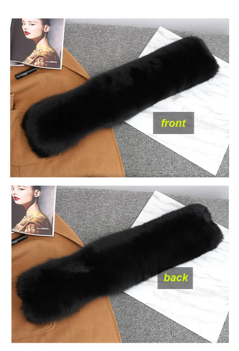 fox fur scarf silver fox 12