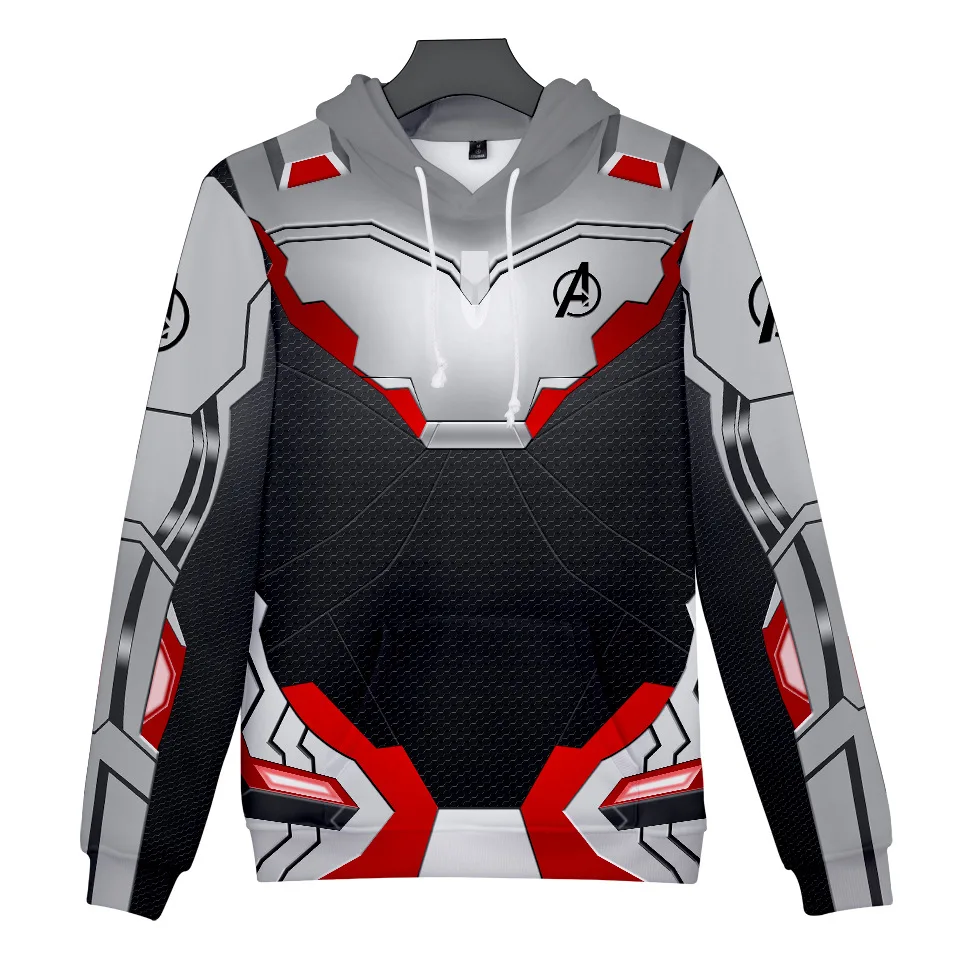 Avengers Endgame Quantum Reich Hoodie Coat Sweatshirts 3D Jacket Pullovers Iron Man Captain America Hoodie Sweater Kids&Adult