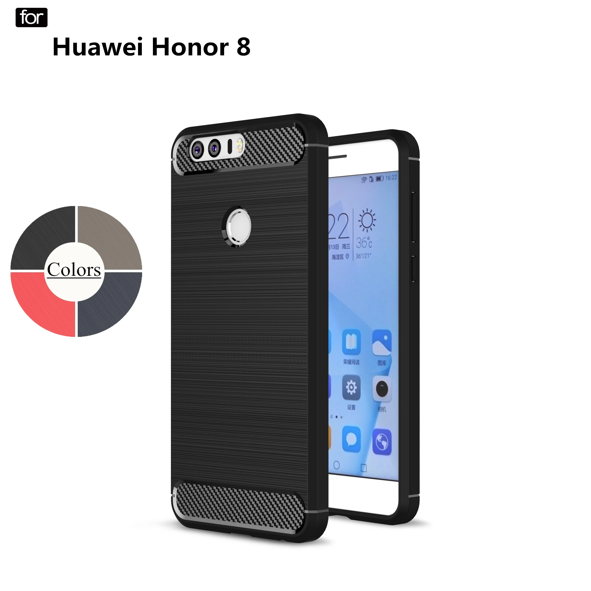 Чехол для Huawei Honor 8 TPU силиконовый чехол Ультратонкий Мягкий Honor8 матовый телефона