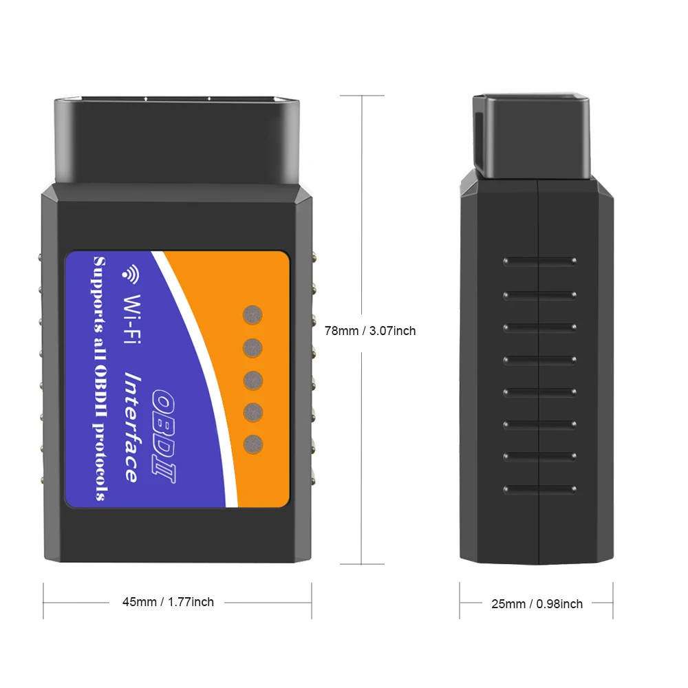 Супер ELM327 wifi OBD2 wifi ELM327 V 1,5 сканер для iPhone IOS автоматический OBDII сканирующий Инструмент OBD 2 ODB II ELM 327 V1.5 Wi-Fi ODB2