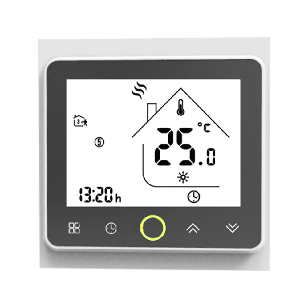 Термостат 3A газовый котел нагревательный термостат программируемый ЖК сенсорный экран комнатный регулятор температуры домашний черный бумажный держатель