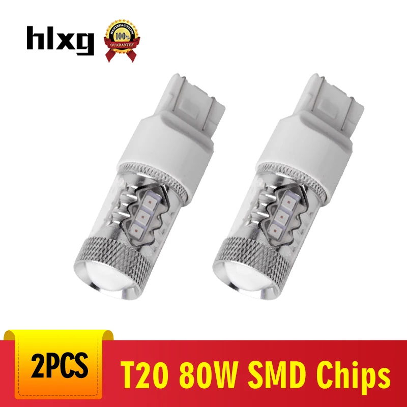 Hlxg 2 шт. T20 7443 580 3030SMD светильник с сигналом поворота s Запасной противотуманный
