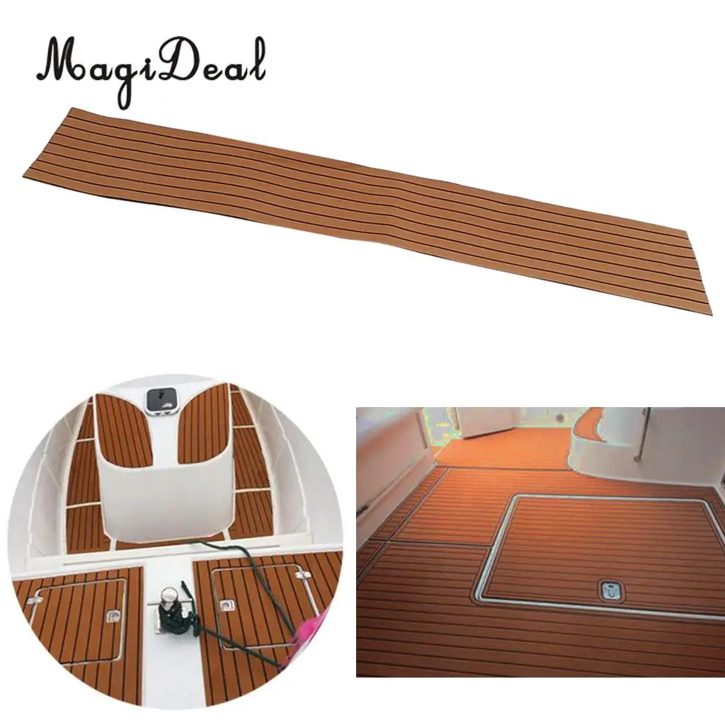 Self-Adhesive 450x2400x6mm EVA Foam Boat Yacht Flooring Teak Decking Sheet Pad Carpet for RV Car Marine Boat Yacht Accessories