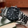 SINOBI High Quality Pilot Men's Chronograph Wrist Watch Waterproof Luxury Brand Stainless Steel Diver Males Geneva Quartz Clock ► Photo 3/6