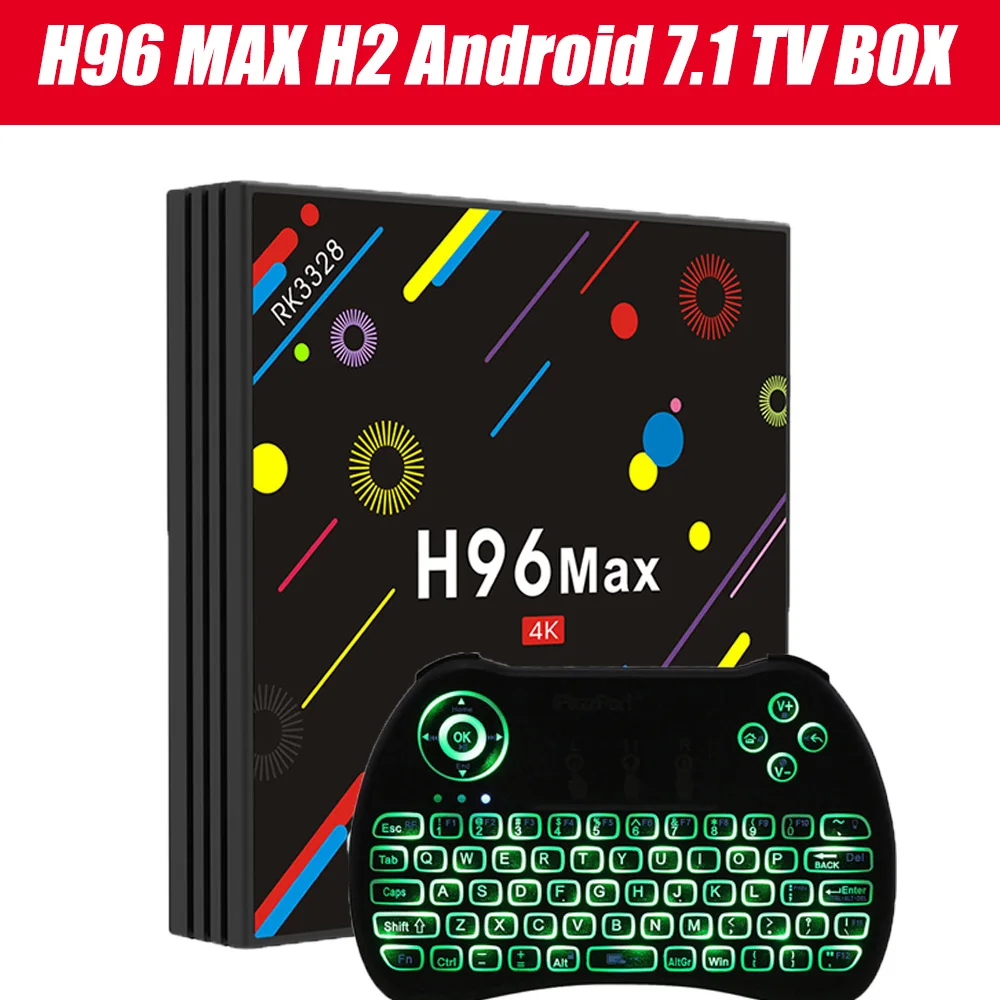 

H96 MAX H1 TV Box Update H96 Max H2 Android 7.1 4GB 32GB Android Set Top Box 2.4G/5G Wi-Fi Bluetooth 4.0 4K Smart Media Player