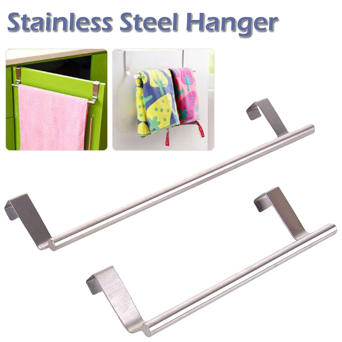 Bathroom Kitchen Hanger Towel Over Holder Drawer Hook Storage Scarf