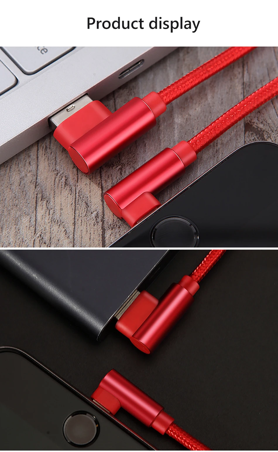 !ACCEZZ USB Charging Data Cable Lighting For Apple iphone X 8 7 6 6S Plus XR XS MAX 5C 5 SE 90 Degree Phone Charger Cord Line (14)