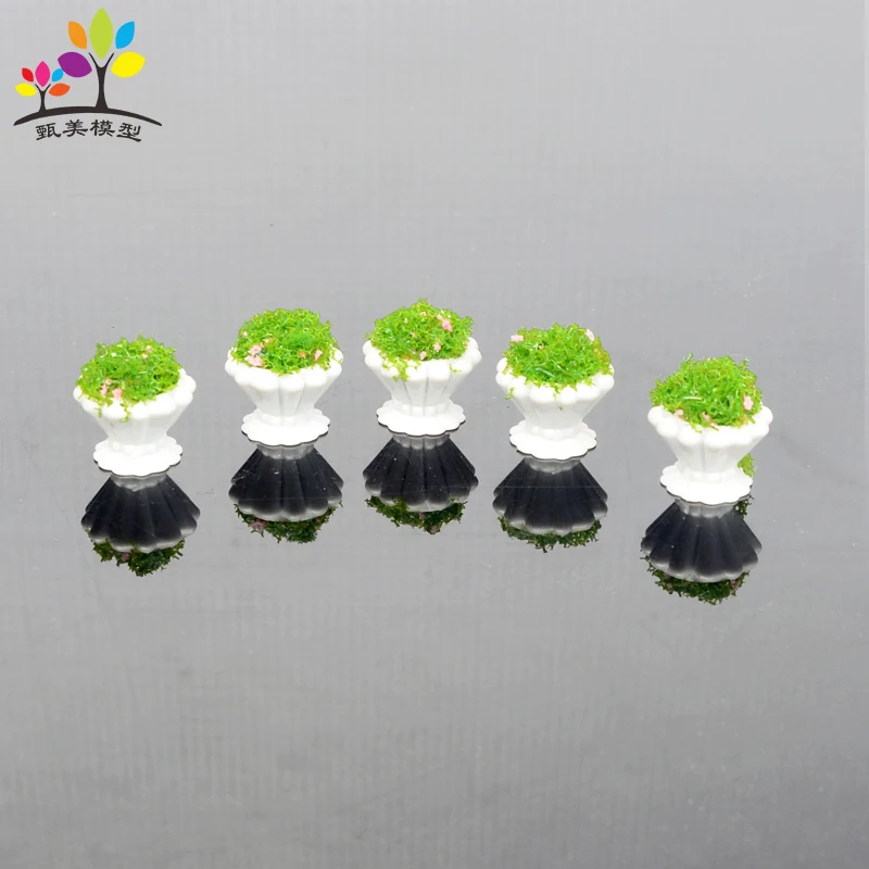 

30 Pieces/lot 1.5cm Model Flower Beds Arquitectura Modeling Materials DIY Sand Table Landscape Model Green