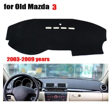 Приборной панели автомобиля охватывает мат для старых MAZDA 3 2003 до 2009 левым dashmat pad тире охватывает инструмент платформы аксессуары
