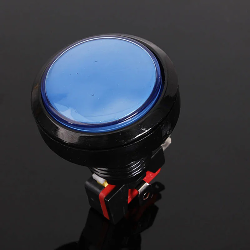 1 комплект 45 мм кнопочный переключатель кнопки светодиодный микро-12 V светодиодный Мощность Кнопка игровой набор аксессуаров - Цвет: Синий