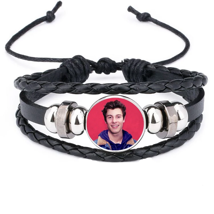 Фотоальбом Shawn Mendes браслет с принтом модный тренд подарок на день