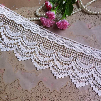 

5yards/lot off white milk silk water soluble lace decoration accessories clothes diy skirts lace trim 11.5cm