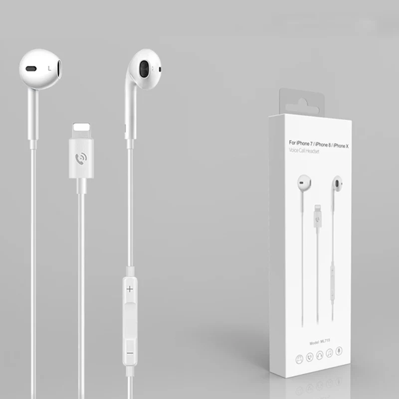 

Wired control smart Bluetooth connect Bass depth denoise earphones for iphone7/8/X/ XS/XS MAX/XR and other ios series products