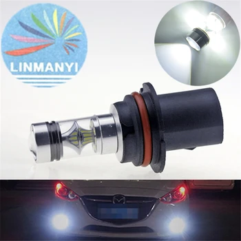 

2Pcs 9007 DC 12V 3030 20SMD 6500K 100W 9007 Socket 360 Beam Angle LED Vehicle Head Light Driving Light Bulb HID White Light